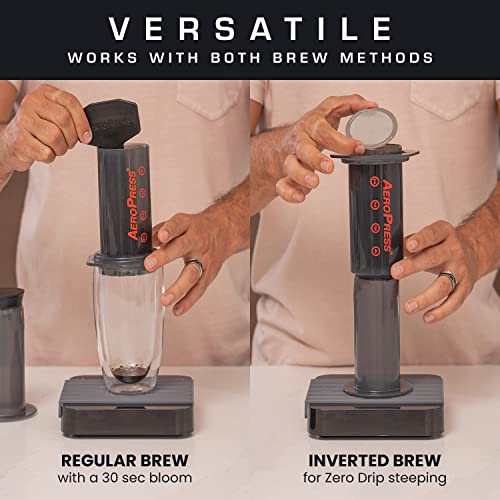 The MESH: Reusable Metal Filter for AeroPress Coffee Maker. Also Fits AeroPress Go coffee press. No More Paper Filters