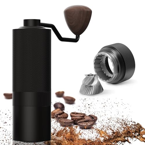 MAVO Wizard 2 Manual Coffee Grinder,Capacity 20g with CNC Stainless Steel Conical Burr, Internal Adjustable Setting, Double Bearing Positioning,for Aeropress,French Press,Espresso Coffee Bean Grinder