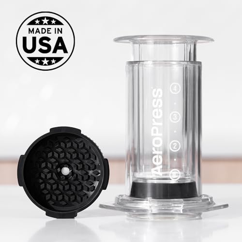 Aeropress Clear Coffee Maker & Flow Control Filter Cap Bundle