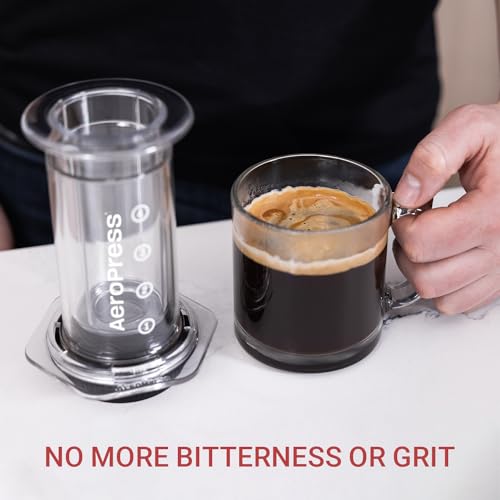 Aeropress Clear Coffee Maker & Flow Control Filter Cap Bundle