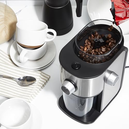 Cassia Burr Grinder 150W - Precision Grinding for Your Great Cup: Adjustable Quantity Selector (2-12 Cups) for Tailored Brewing