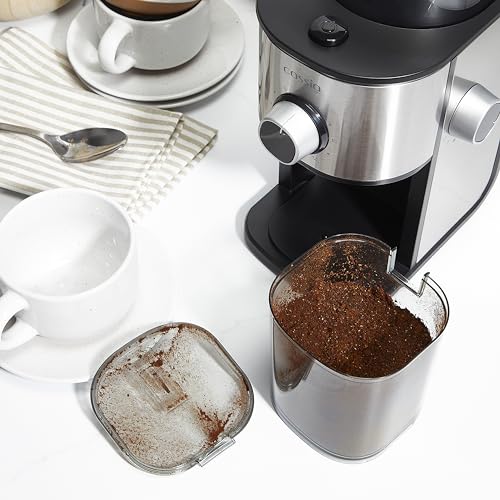 Cassia Burr Grinder 150W - Precision Grinding for Your Great Cup: Adjustable Quantity Selector (2-12 Cups) for Tailored Brewing