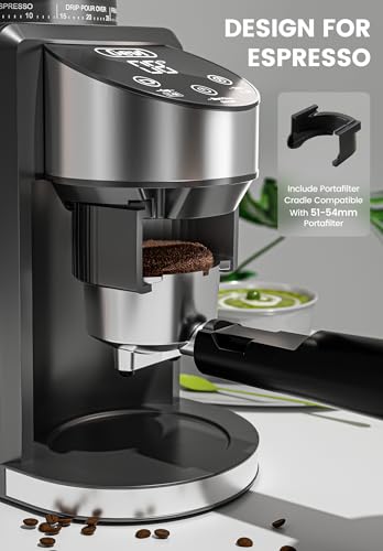 Gevi Burr Coffee Grinder, Adjustable Burr Mill with 35 Precise Grind Settings, Electric Coffee Grinder for Espresso/Drip/Percolator/French Press/American/Turkish Coffee Makers, 120V/200W, Black