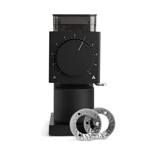 Fellow Gen 2 Ode Brew Grinder - Burr, Electric Coffee Bean Grinder with 31 Settings for Drip, French Press & Cold Brew - Small Footprint - Matte Black