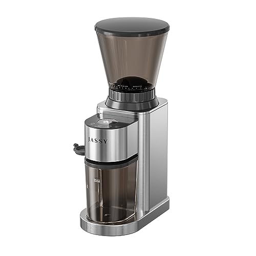 Burr Coffee Grinder Conical Coffee Grinder with Digital Timer Display,24 Precise Settings Electric Coffee Bean Grinder for Espresso/Drip/Pour Over/Cold Brew/French Press Brewing,Stainless Steel