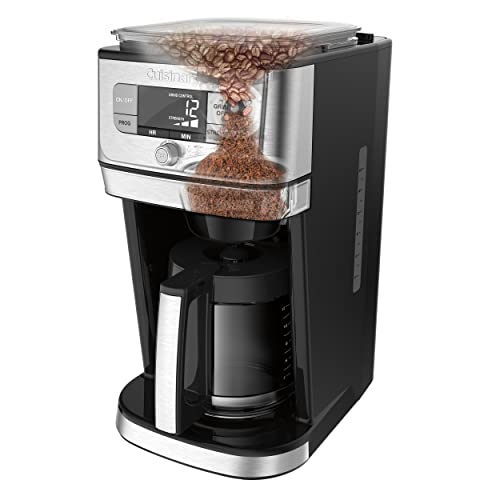 Cuisinart DGB-800 Fully Automatic Burr Grind & Brew, 12-Cup Glass, Silver