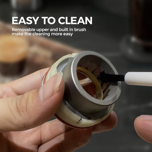 Burr Coffee Grinder Conical Coffee Grinder with Digital Timer Display,24 Precise Settings Electric Coffee Bean Grinder for Espresso/Drip/Pour Over/Cold Brew/French Press Brewing,Stainless Steel