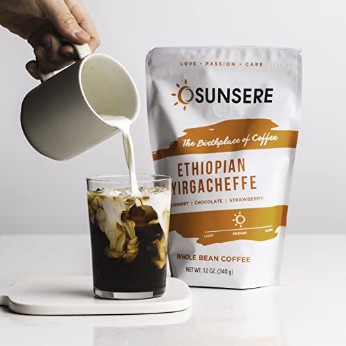 SUNSERE Ethiopian Medium Roast Whole Bean Coffee