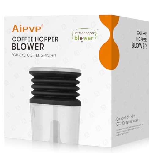 Aieve Single Dose Hopper Bellow Compatible for OXO Brew Conical Burr Coffee Grinder, Silicone Coffee Hopper Blower for Burr Coffee Grinder