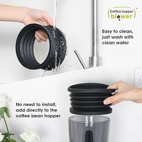 Aieve Single Dose Hopper Bellow Compatible for OXO Brew Conical Burr Coffee Grinder, Silicone Coffee Hopper Blower for Burr Coffee Grinder