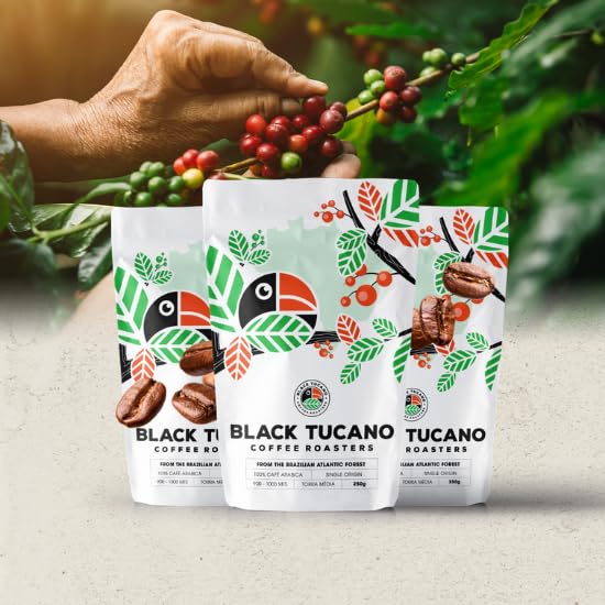 Brazilian Black Tucano Whole Bean Medium Roast Coffee