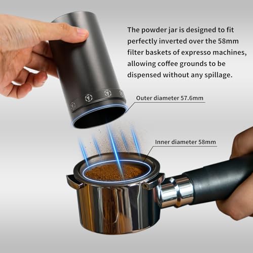 burrbuzz 2024 Model Electric Burr Coffee Grinder, Home Use but Expert, 90 Adjustable Settings, Espresso to French Press, Aluminum Alloy Small Coffee Grinder, Over 4 Cups, Easy Disassembly for Cleaning