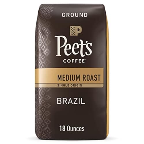 Peet's Medium Roast Ground Coffee - Brazil 18oz Bag
