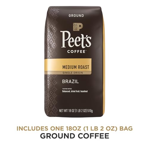 Peet's Single Origin Brazil Medium Roast Ground Coffee
