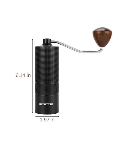 Manual Burr Coffee Grinder - Portable & Travel-friendly - Precise Espresso & French Press Grind With Durable Stainless Steel Burr