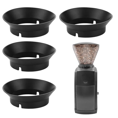 4pcs Gasket Replacement for Baratza Encore Grinder, Silicone Coffee Grinder Gasket Coffee Replacement Ring for Baratza Virtuoso Coffee Grinder & Electric Conical Burr Coffee Grinder(Black)