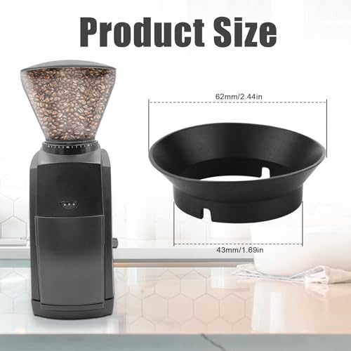 4pcs Gasket Replacement for Baratza Encore Grinder, Silicone Coffee Grinder Gasket Coffee Replacement Ring for Baratza Virtuoso Coffee Grinder & Electric Conical Burr Coffee Grinder(Black)