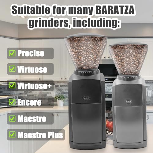 4pcs Gasket Replacement for Baratza Encore Grinder, Silicone Coffee Grinder Gasket Coffee Replacement Ring for Baratza Virtuoso Coffee Grinder & Electric Conical Burr Coffee Grinder(Black)