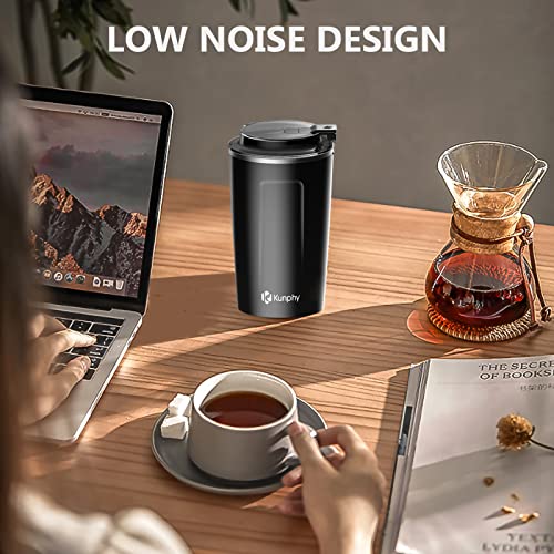 Coffee Grinder, Electric Coffee Grinder, Spice Grinder Electric, One-Touch Operation Coffee Bean Grinder for Herbs Spices and More, with Cleaner Brush and 304 Stainless Steel Blade