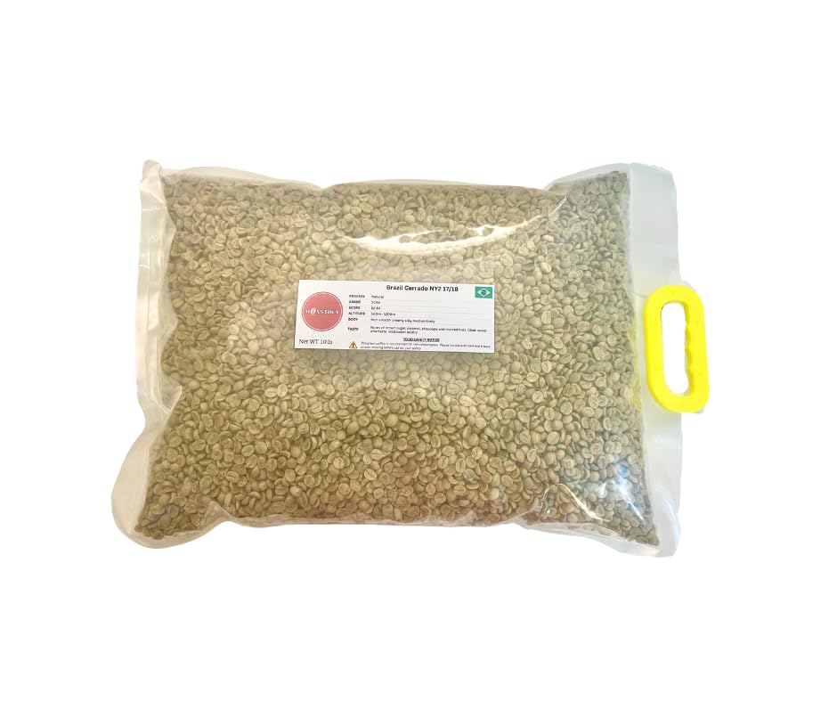 Roastika Premium Brazil Cerrado Green Coffee Beans - 10lb