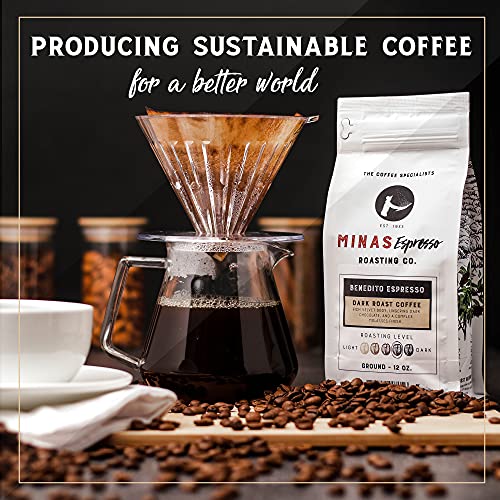 Brazilian Dark Roast Ground Coffee - 12oz Bag