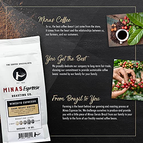 Brazilian Dark Roast Ground Coffee - 12oz Bag