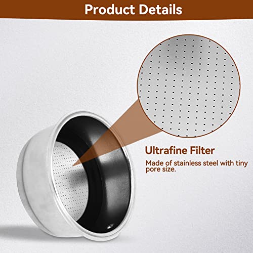 Stainless Steel Coffee Filter Basket for 2 Cups