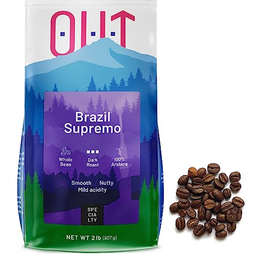 Dark Roast Low Acid Brazil Whole Coffee Beans