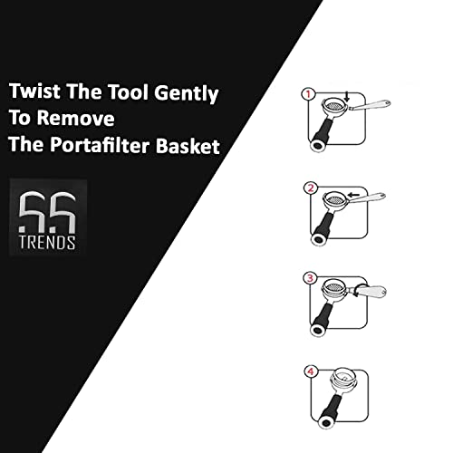 Stainless Steel Espresso Portafilter Basket Removal Tool