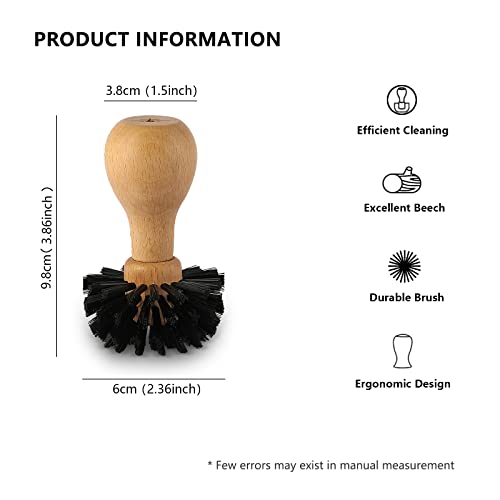 58mm Coffee Portafilter Cleaning Brush for Espresso Machines