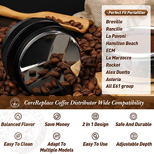 CoreReplace Dual Head Coffee Distributor and Tamper
