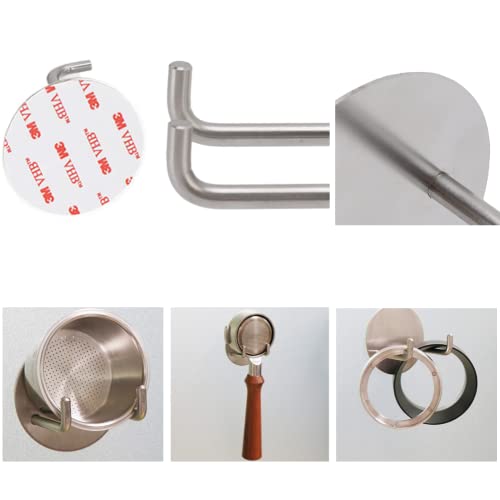 Stainless Steel Coffee Portafilter Holder Wall Stand