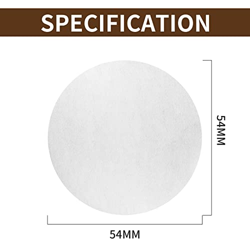 500 Pcs 54mm Espresso Coffee Filter Paper Set