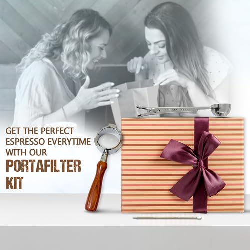 Naked Bottomless Portafilter Kit with Latte Pen & Spoon