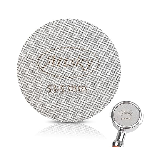 Attsky 53.5mm Espresso Puck Screen, Stainless Steel