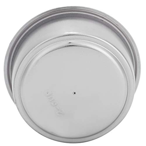 Double Cup Stainless Steel Coffee Filter Basket, Reusable