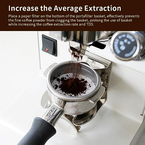 Espresso Paper Filter 55mm - Unbleached Coffee Puck