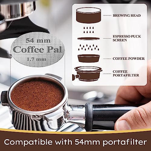 54mm Espresso Filter Screen for Portafilter - Stainless Steel