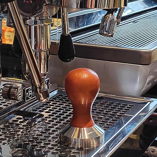 Stainless Steel Espresso Coffee Tamper, Tamper Mat, Stencil