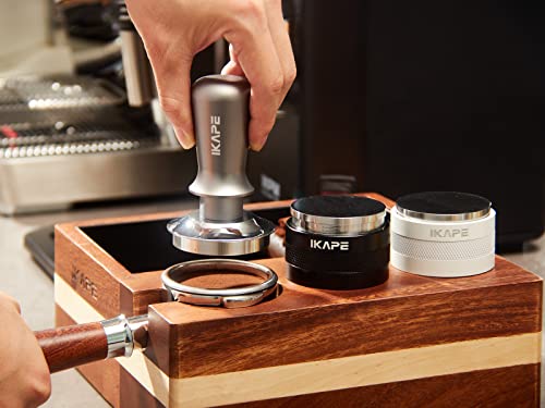 IKAPE 53mm Premium Espresso Tamper: Breville-compatible Flat Base
