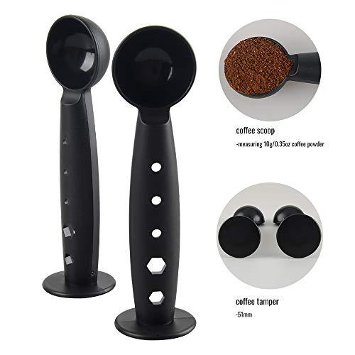 Multifunctional Espresso Tamper with 10g Measuring Spoon