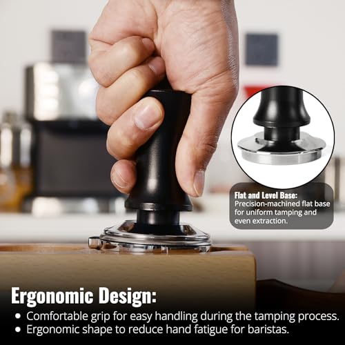 NEXA 53mm Espresso Coffee Self-Leveling Tamper Press