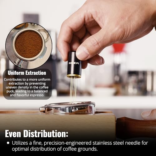 NEXA 53mm Espresso Coffee Self-Leveling Tamper Press