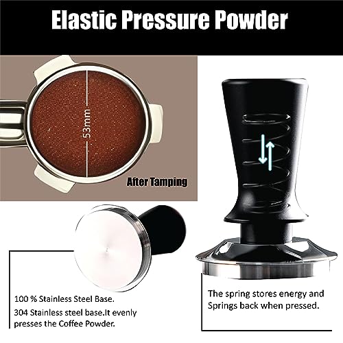 NEXA 53mm Espresso Coffee Self-Leveling Tamper Press