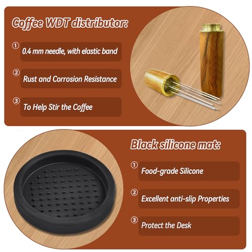 51mm Espresso Tamper Set with Stirrer & Silicone Mat