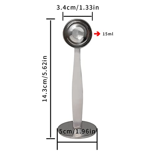 Stainless Steel 2-in-1 Tablespoon Measure Spoon for Coffee