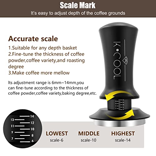 K COO Espresso Tamper, Premium Barista Tool