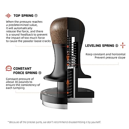 58.35mm Three-Load Espresso Tamper with 30lbs Sound Feedback