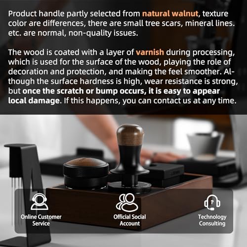 58.35mm Three-Load Espresso Tamper with 30lbs Sound Feedback