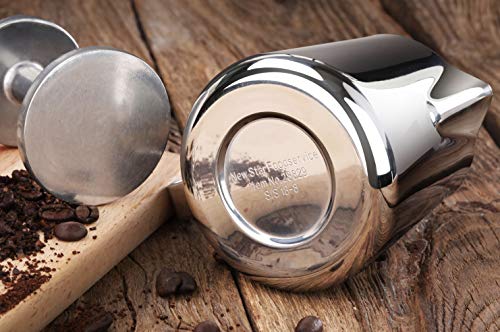 Stainless Steel Frothing Pitcher & Aluminum Tamper Set